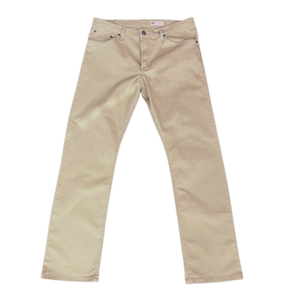 Wrangler Slim Straight Jeans || S: W:34 L: 32 || Tan